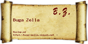 Buga Zella névjegykártya